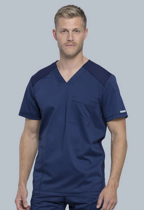 Cherokee Men’s Scrubs Revolution Men’s V-Neck Top