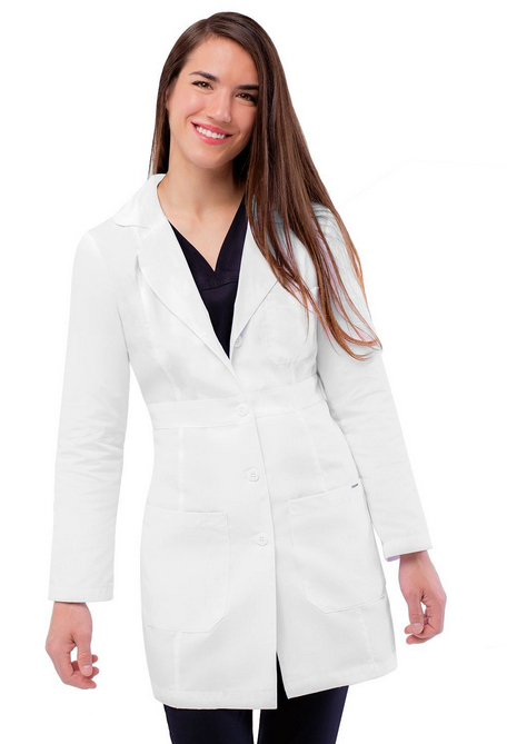 Adar Women’s 33″ Adjustable Belt Lab Coat