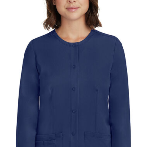 Healing Hands Women’s Megan Button Front Solid Scrub Jacket