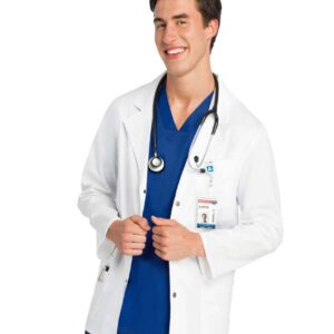 ADAR Men’s labcoat 31″ Snap Front